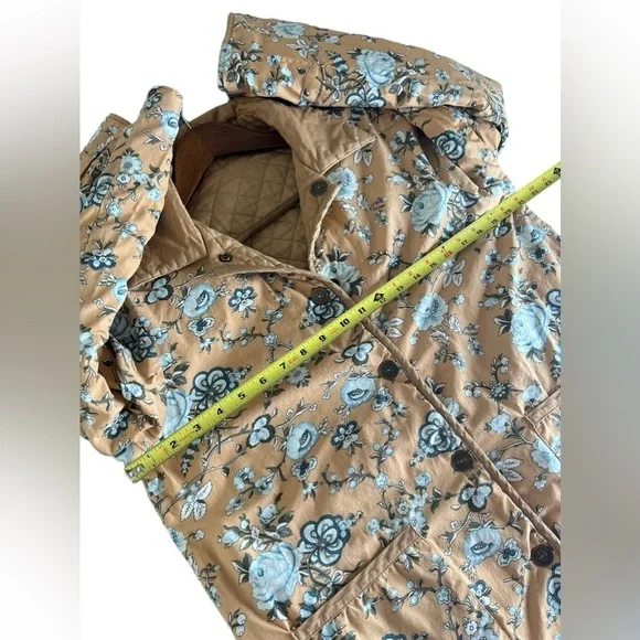 Denim & Co. Women’s Reversible Quilted Stitched Floral Jacket - Picture 8 of 13